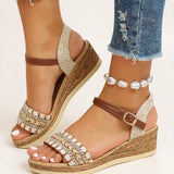 Effie | Women's Woven Cushioned Wedge Sandals