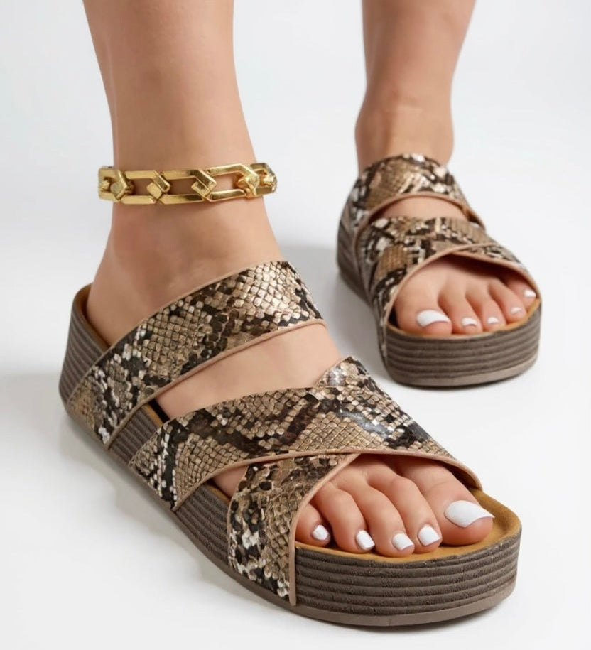 Glade | Women's Woven Platform Cushioned Sandals