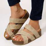 Glade | Women's Woven Platform Cushioned Sandals