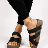 Glade | Women's Woven Platform Cushioned Sandals