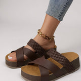 Glade | Women's Woven Platform Cushioned Sandals