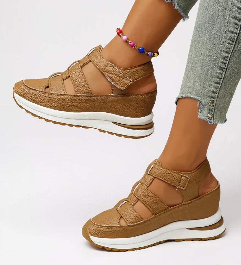 Freesia | Women's Platform Adjustable Sandals for Walking