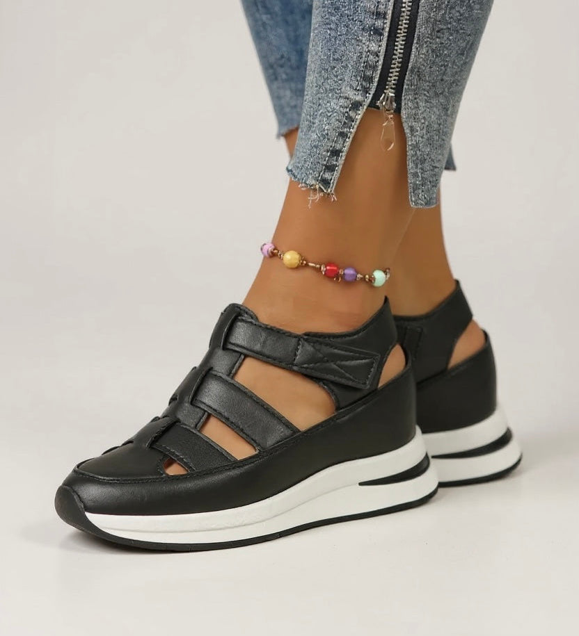 Freesia | Women's Platform Adjustable Sandals for Walking