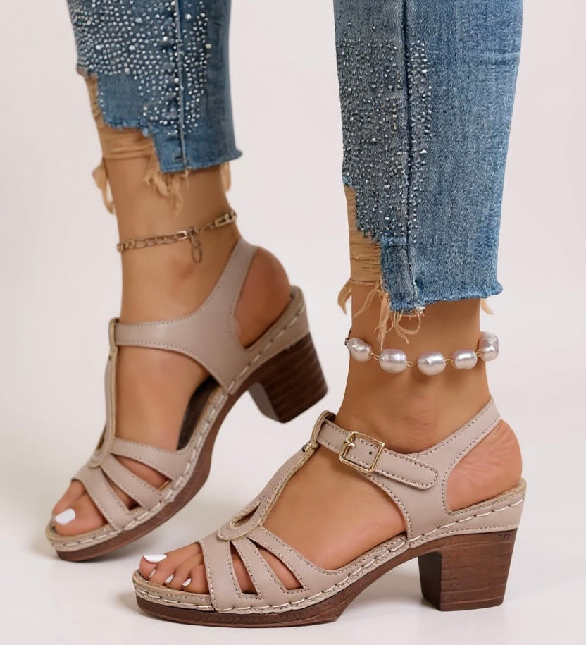 Saffron | Women's Block Heel Sandals
