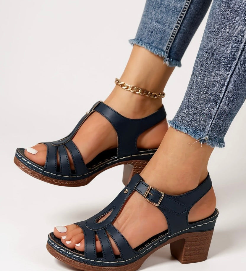 Saffron | Women's Block Heel Sandals