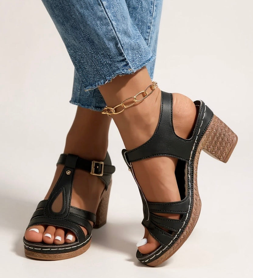 Saffron | Women's Block Heel Sandals
