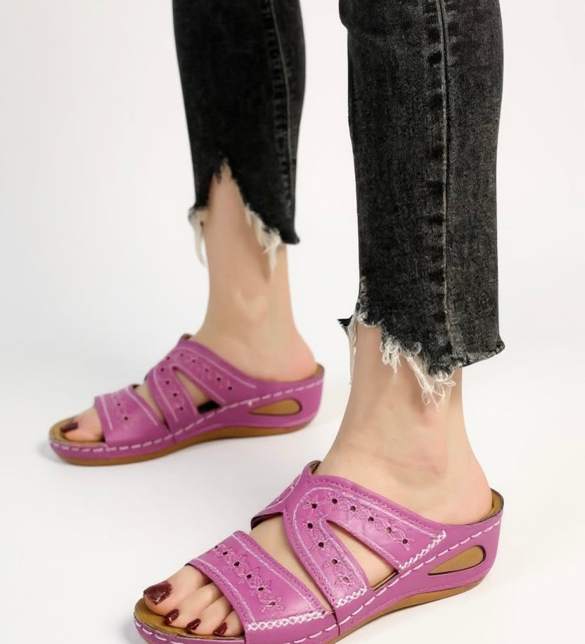 Margaux | Women's Cushioned Slip-On Sandals