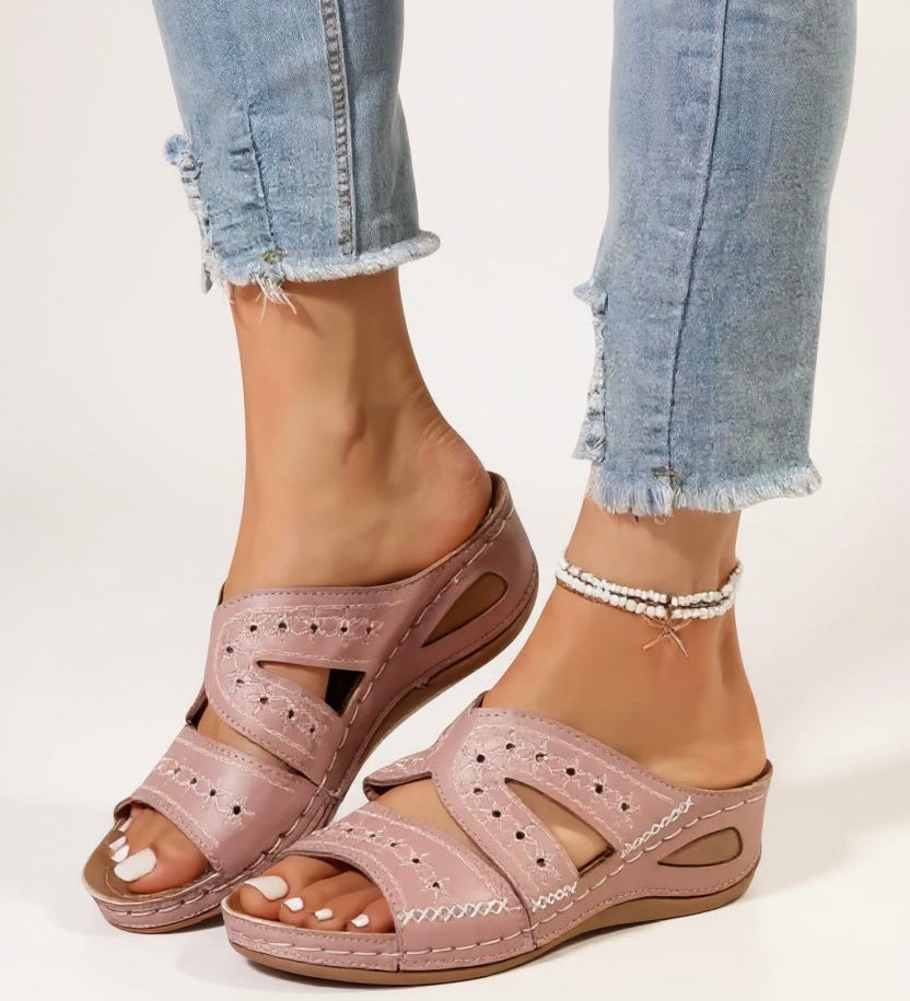 Margaux | Women's Cushioned Slip-On Sandals