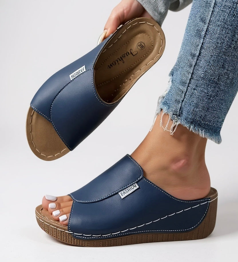 Heather | Women's Platform Cushioned Slides