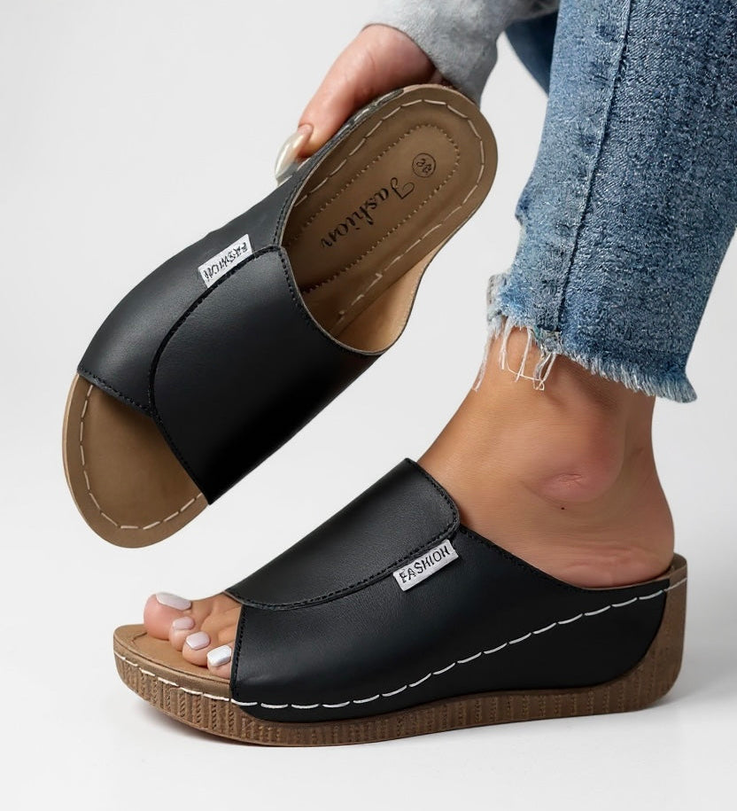 Heather | Women's Platform Cushioned Slides