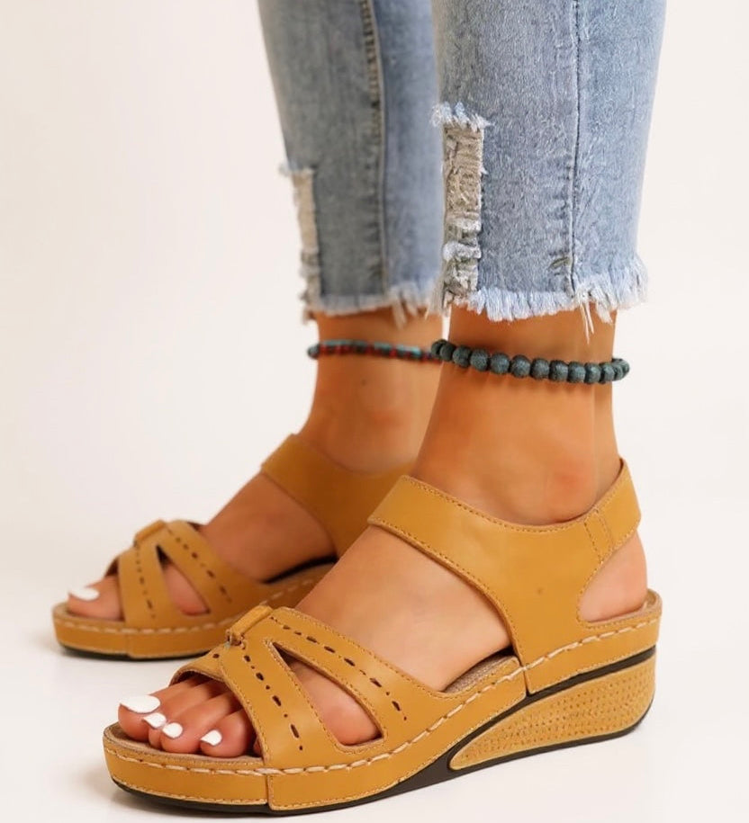 Maren | Women's Cushioned Adjustable Wedge Sandals