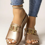 Juno | Women's Cushioned Buckle Slides