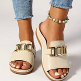 Juno | Women's Cushioned Buckle Slides