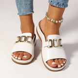 Juno | Women's Cushioned Buckle Slides