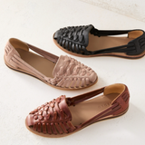 Victoria | Women's Woven Flat Buckle Sandals