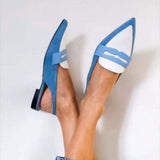 Tyna™ | Blue Slingback Loafers