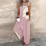 Comfortable Printed Overalls