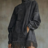 Sheri | Cozy Fringe Dress