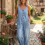 Lora™ - Vintage-Style Denim Overalls