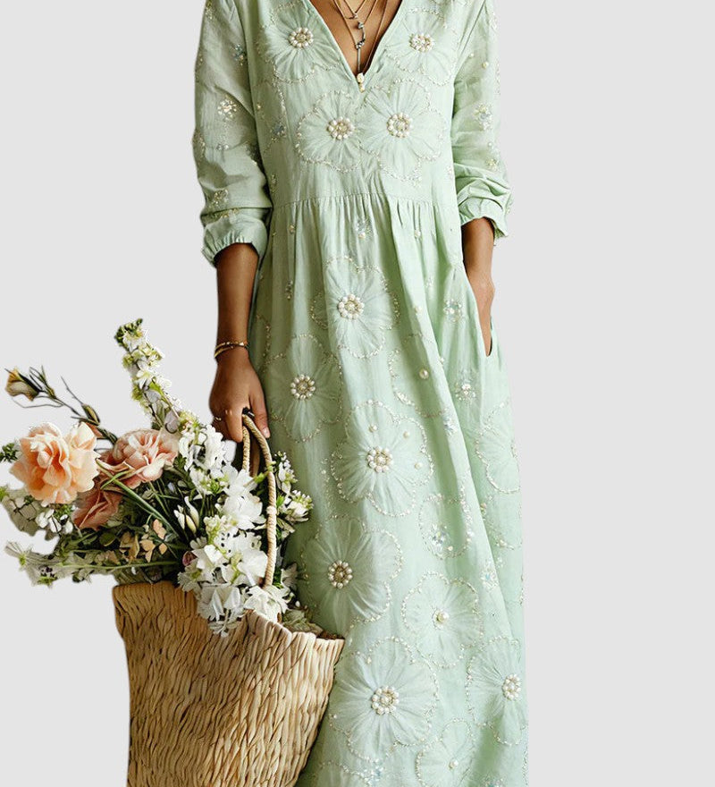 LENA | FLORAL MIDI DRESS