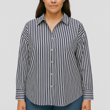 Women’s Button Down Shirt | Elegant V-Neck Lapel