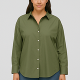 Women’s Button Down Shirt | Elegant V-Neck Lapel