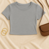 Women’s Baby Tee – Y2K Street Look, Slim-Fit & Trendy