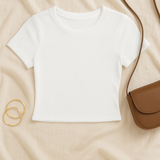 Women’s Baby Tee – Y2K Street Look, Slim-Fit & Trendy