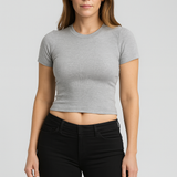 Women’s Baby Tee – Y2K Street Look, Slim-Fit & Trendy