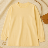 Women T-Shirt –  Round Neck Basic Look, Loose & Comfortable