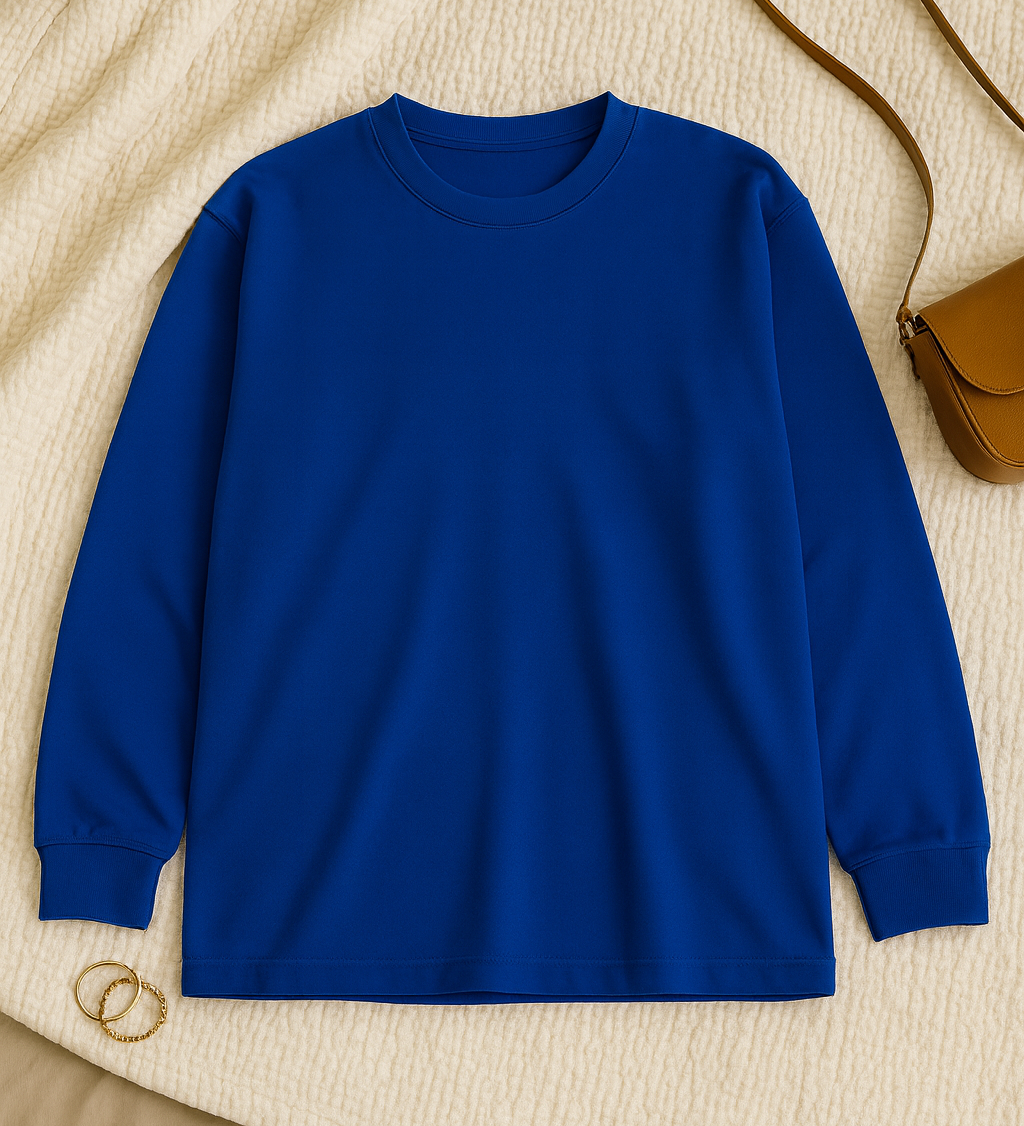 Women T-Shirt –  Round Neck Basic Look, Loose & Comfortable