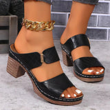 Keira | Women's Arch Support Block Heel Flat Sandals