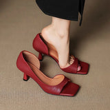 Valentina - Square Toe Heels