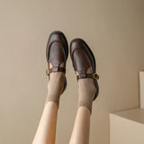 Delia | Women's Retro T-Strap Mary Jane Shoes Round Toe Low Heel