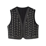 Celestia™ | Sequin Pattern Boho Vest