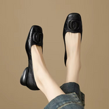 Sophia | Elegant Flat Leather Shoes