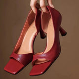 Valentina - Square Toe Heels