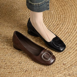 Sophia | Elegant Flat Leather Shoes