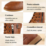 Silvia - Round Toe Boots with Arch Support