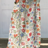 Fabi™ | Floral  Print Elastic waistband Pocket Skirt