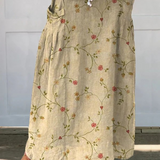 Shane™ | Retro Floral Art Elastic waistband Pocket Skirt