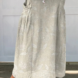 Dally™ | Vintage Floral Art Elastic waistband Pocket Skirt