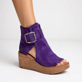 Sofia | Open Wedge Ankle Boots with Modern Design