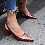 Olga - Shoes with Elegant Block Heel