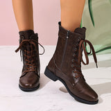 Silvia - Round Toe Boots with Arch Support