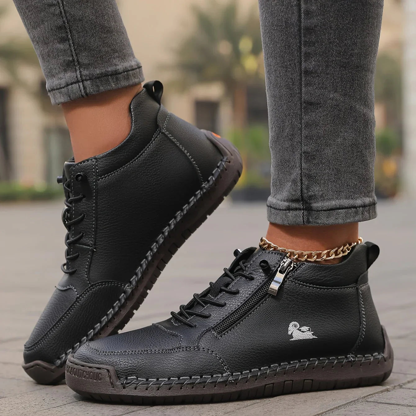 Mira – Comfortable Orthopedic Slippers with Zipper