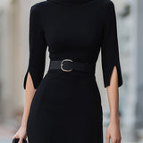 Kennedy | Black Midi Dress
