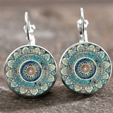 Zenara™ | Vintage Rounded Mandala Earrings