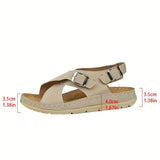 Aurelia | Women's Double Buckle Platform Sandals