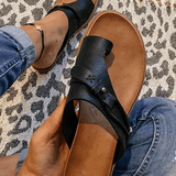 Roma | Women's Flat Toe Ring Sandals Slip-On Boho Summer Slides